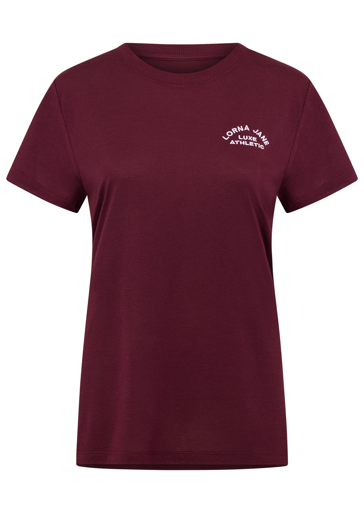Lorna Jane Lotus T-Shirt - Maroon
