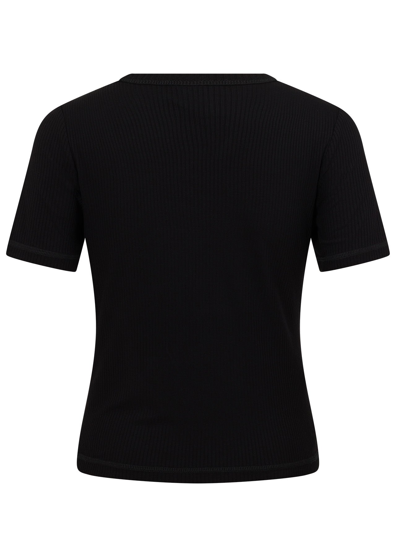 Lorna Jane Defining Moment Rib Short Sleeve Top - Black