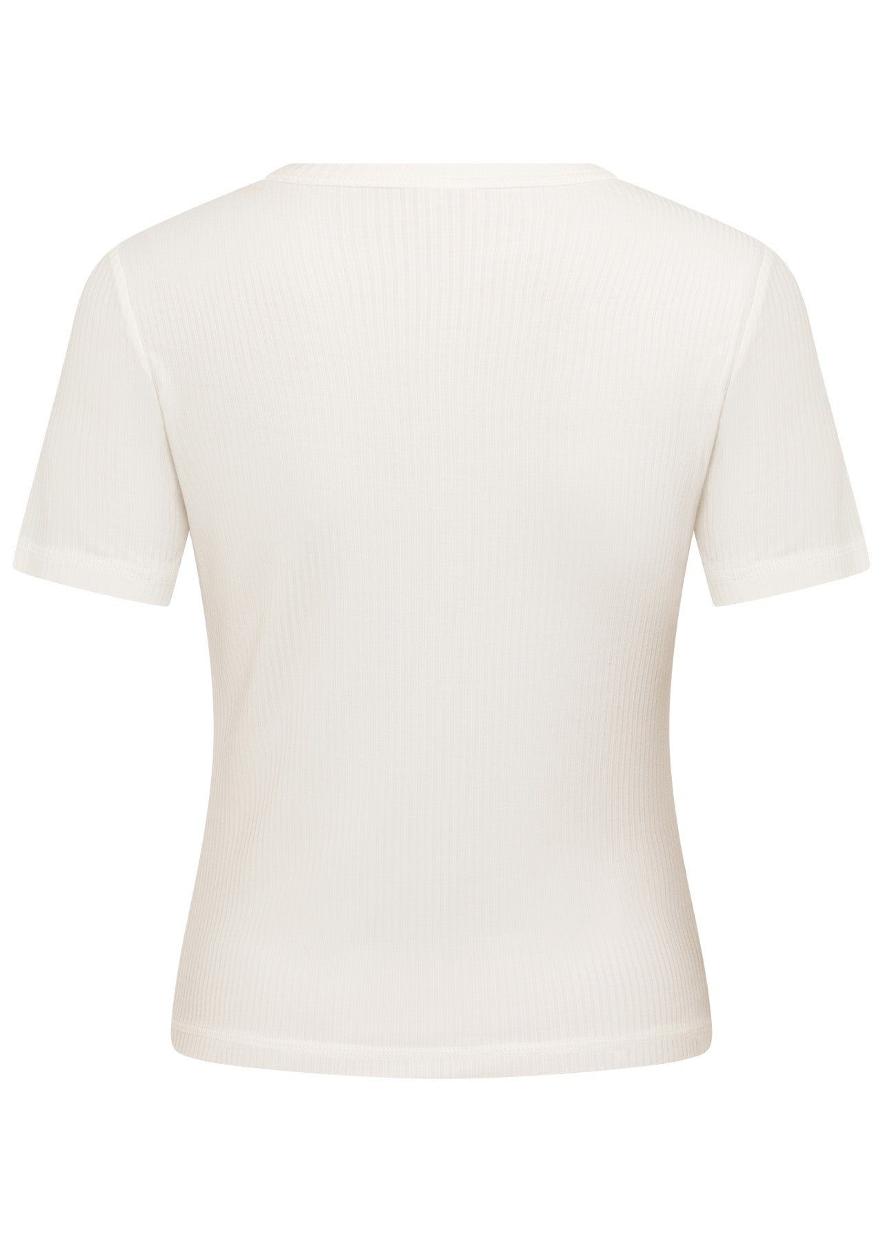 Lorna Jane Defining Moment Rib Short Sleeve Top - Porcelain