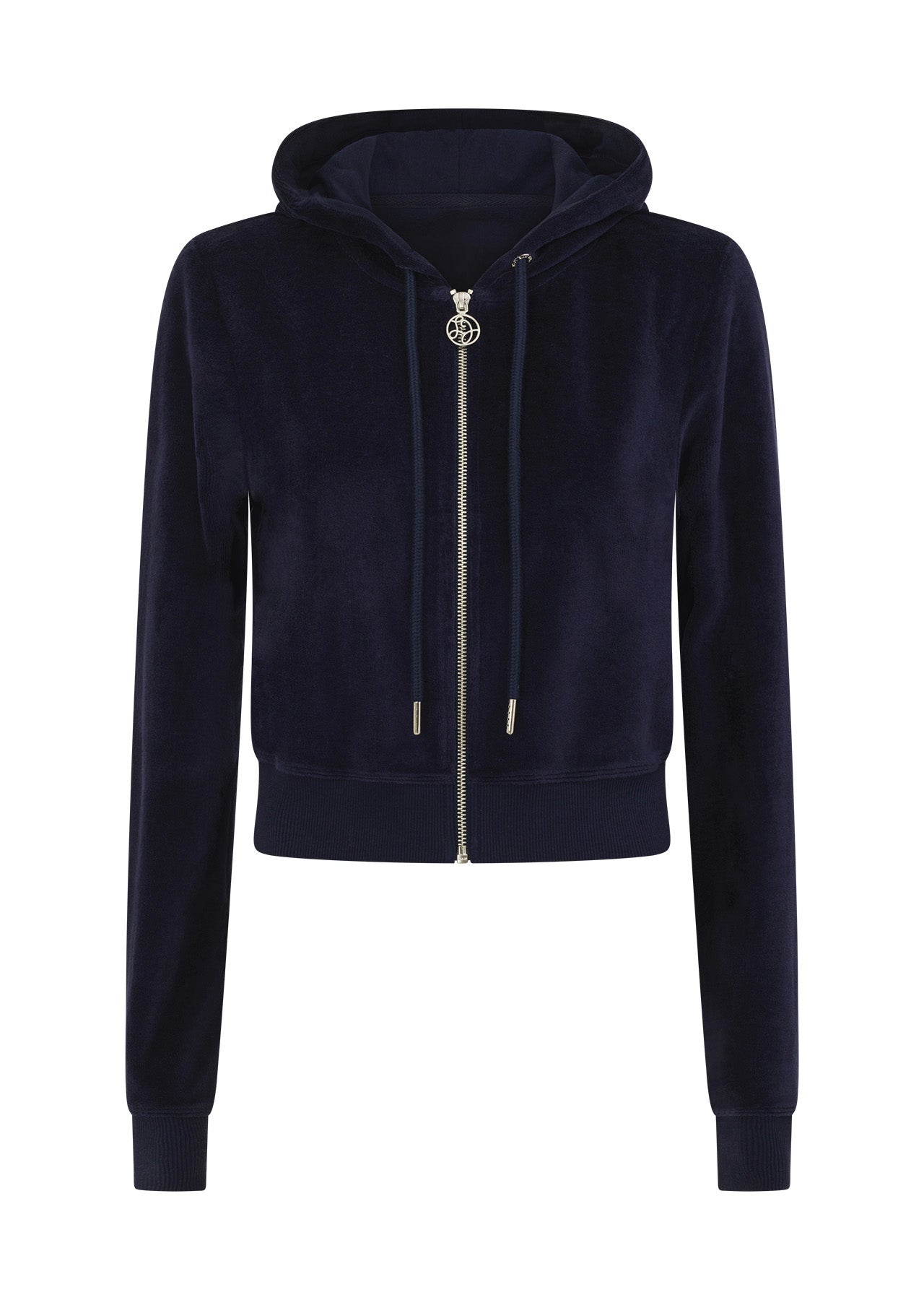 Lorna Jane Naughties Nostalgic Velour Zip Thru - French Navy