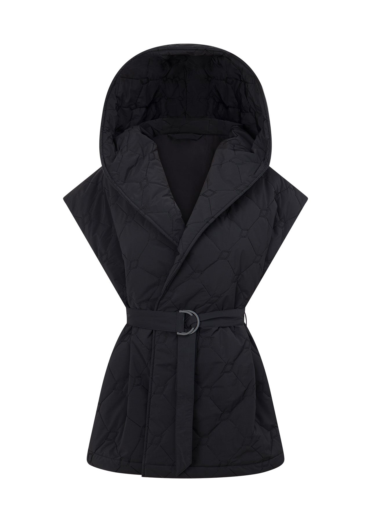 Lorna Jane Monogram Quilted Vest - Black