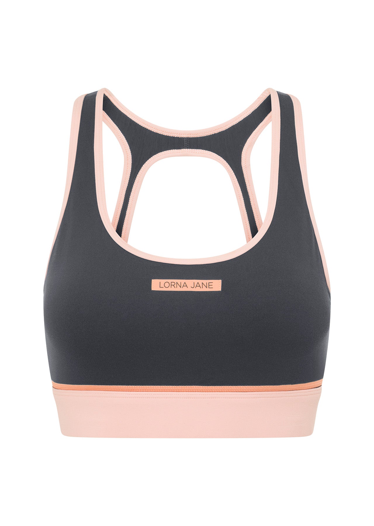 Lorna Jane Embrace Your Pace Sports Bra - Dark Titanium Multi