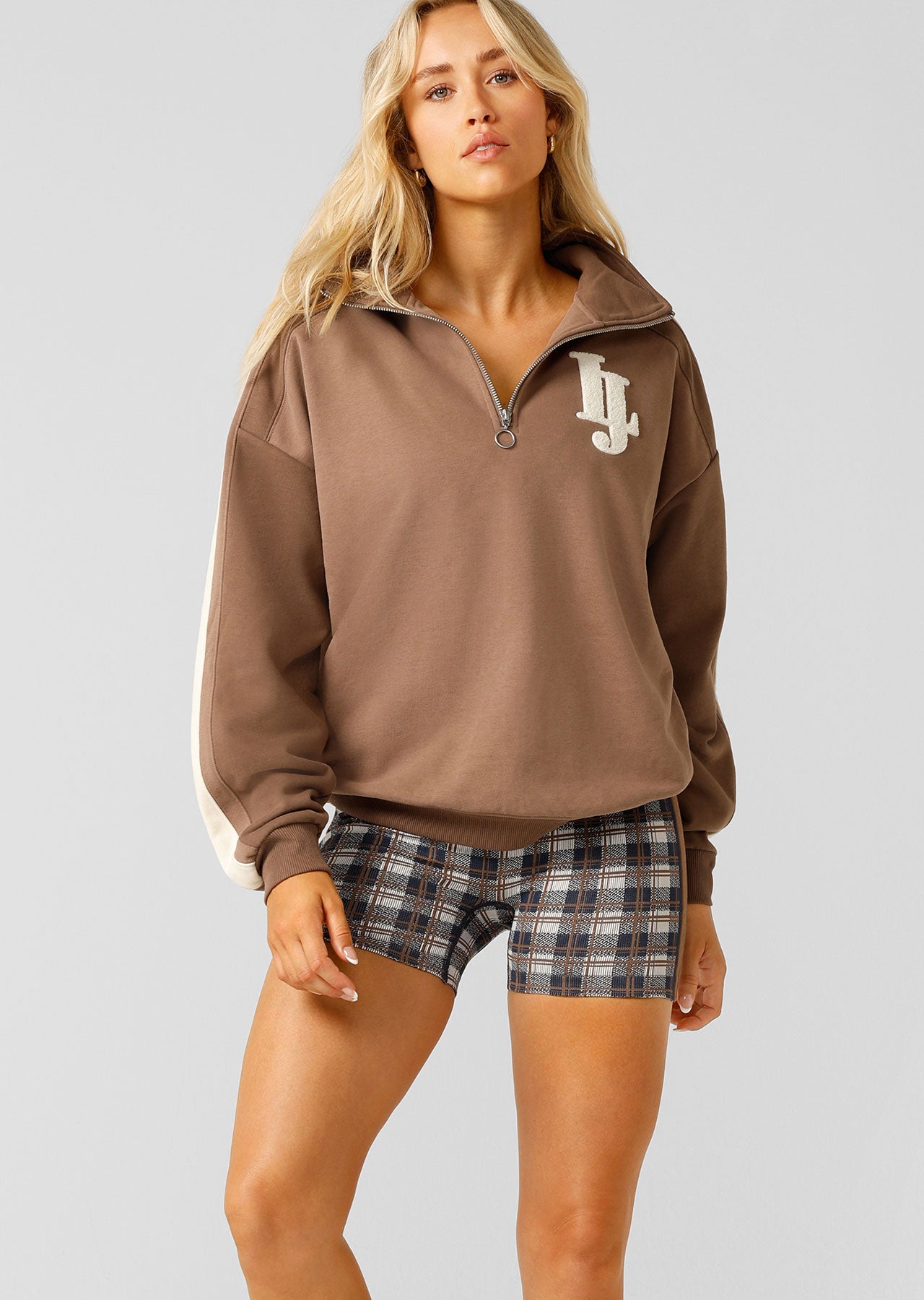 Lorna Jane LJ Heritage Quarter Zip Sweat - Cedar
