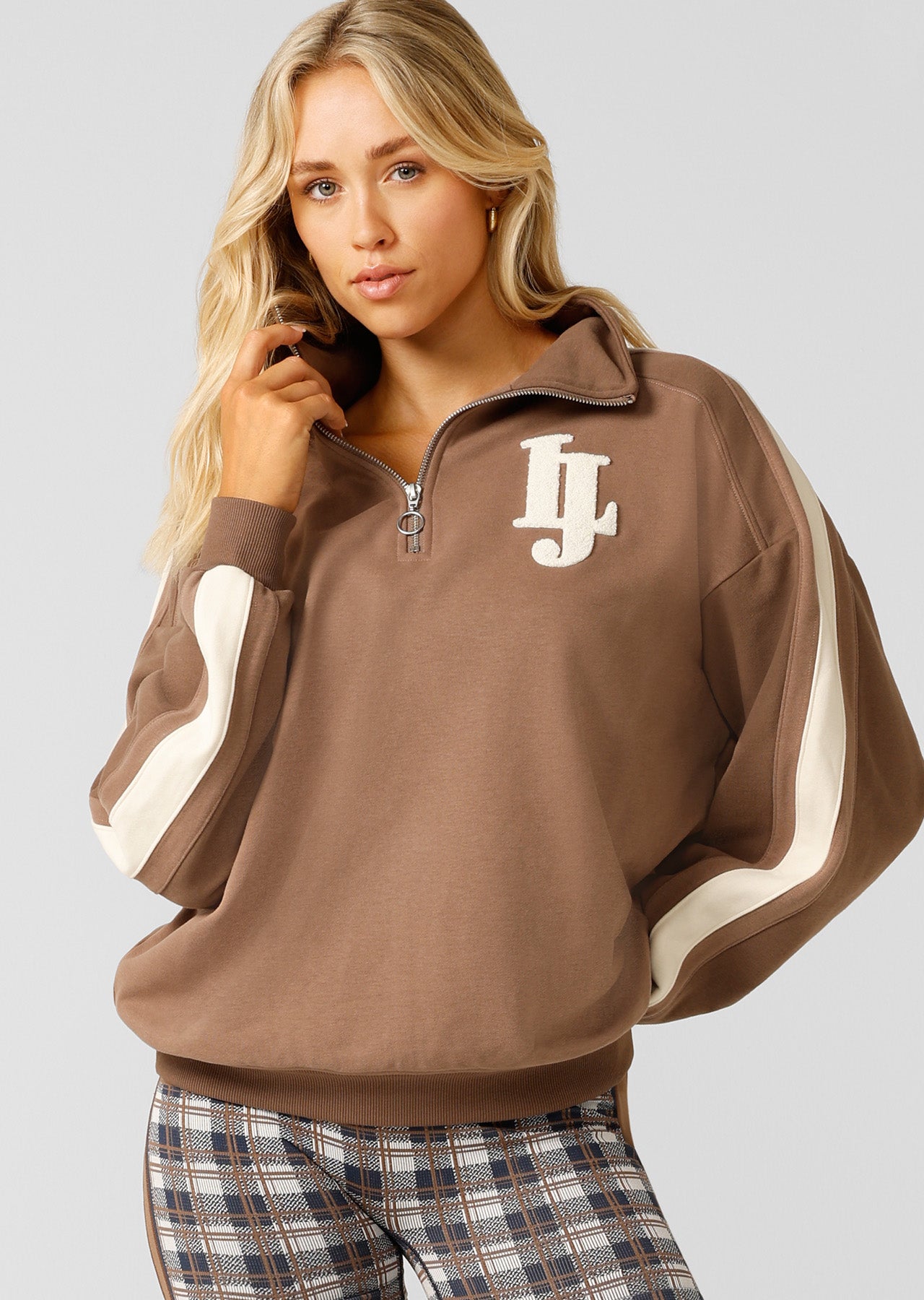 Lorna Jane LJ Heritage Quarter Zip Sweat - Cedar