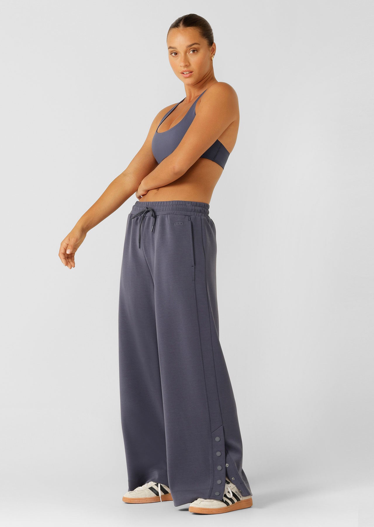 Lorna Jane Post Practice Wide Leg Pants - Ash Blue