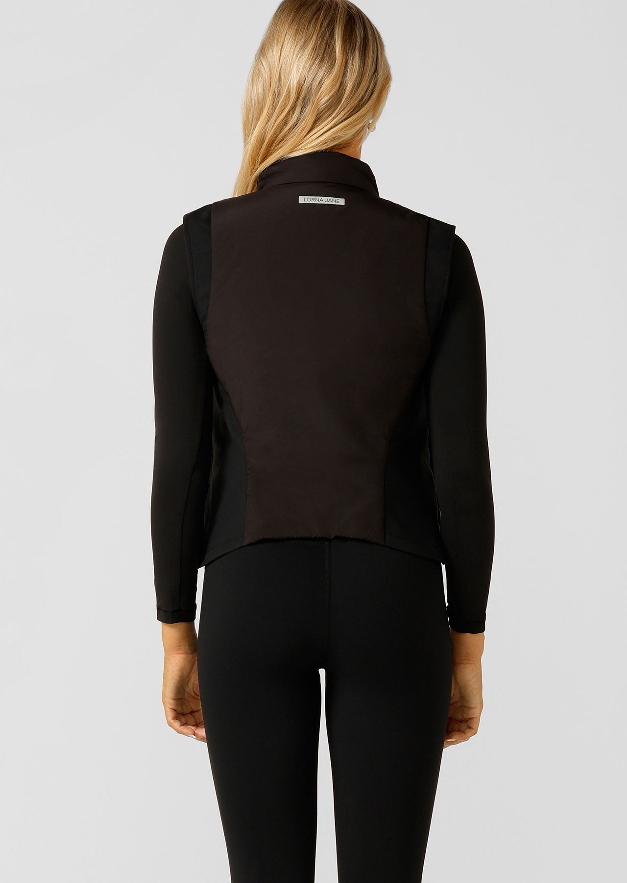 Lorna Jane Run Ready Active Puffer Vest - Black