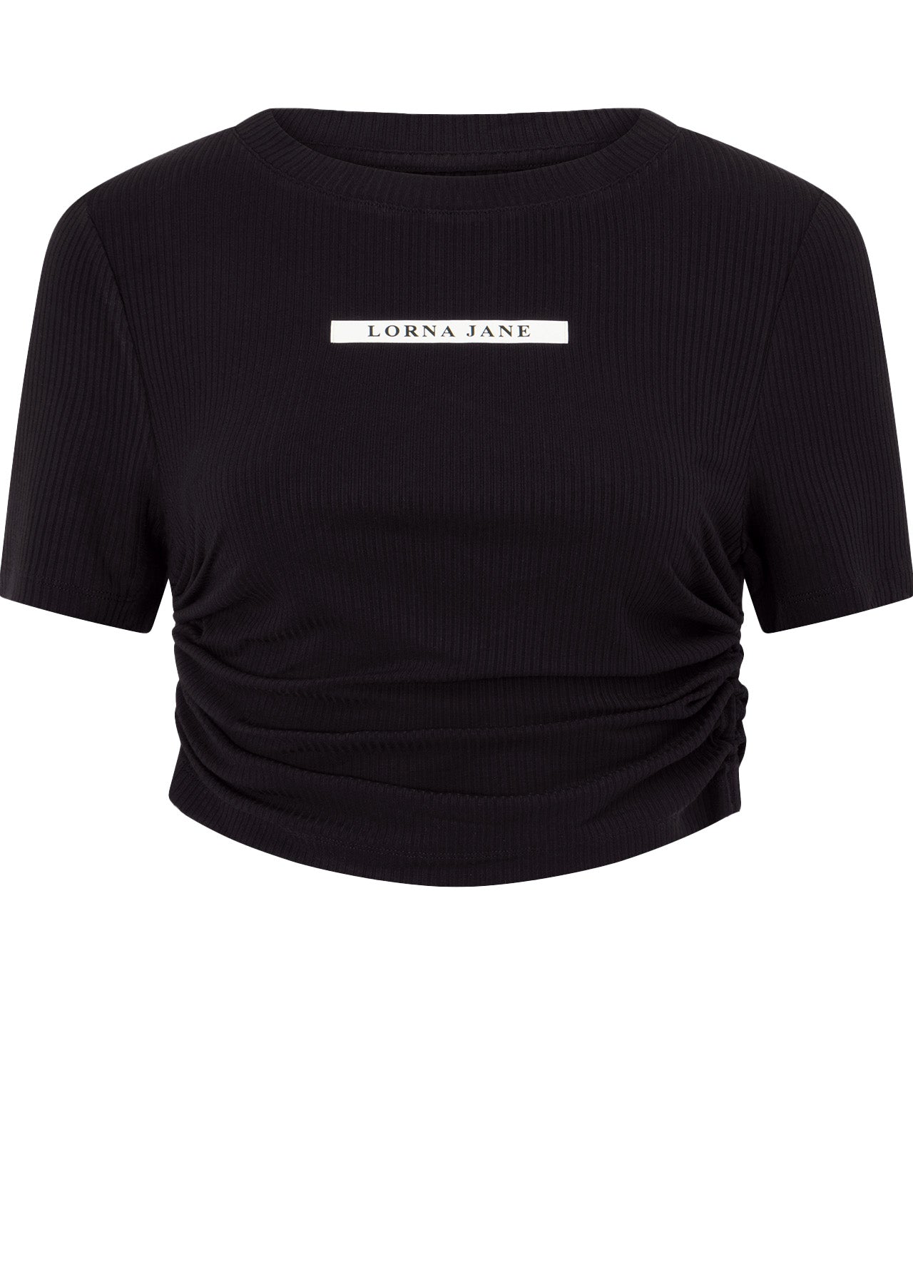 Lorna Jane Easy Adjust Rib Short Sleeve Top - Midnight Blue