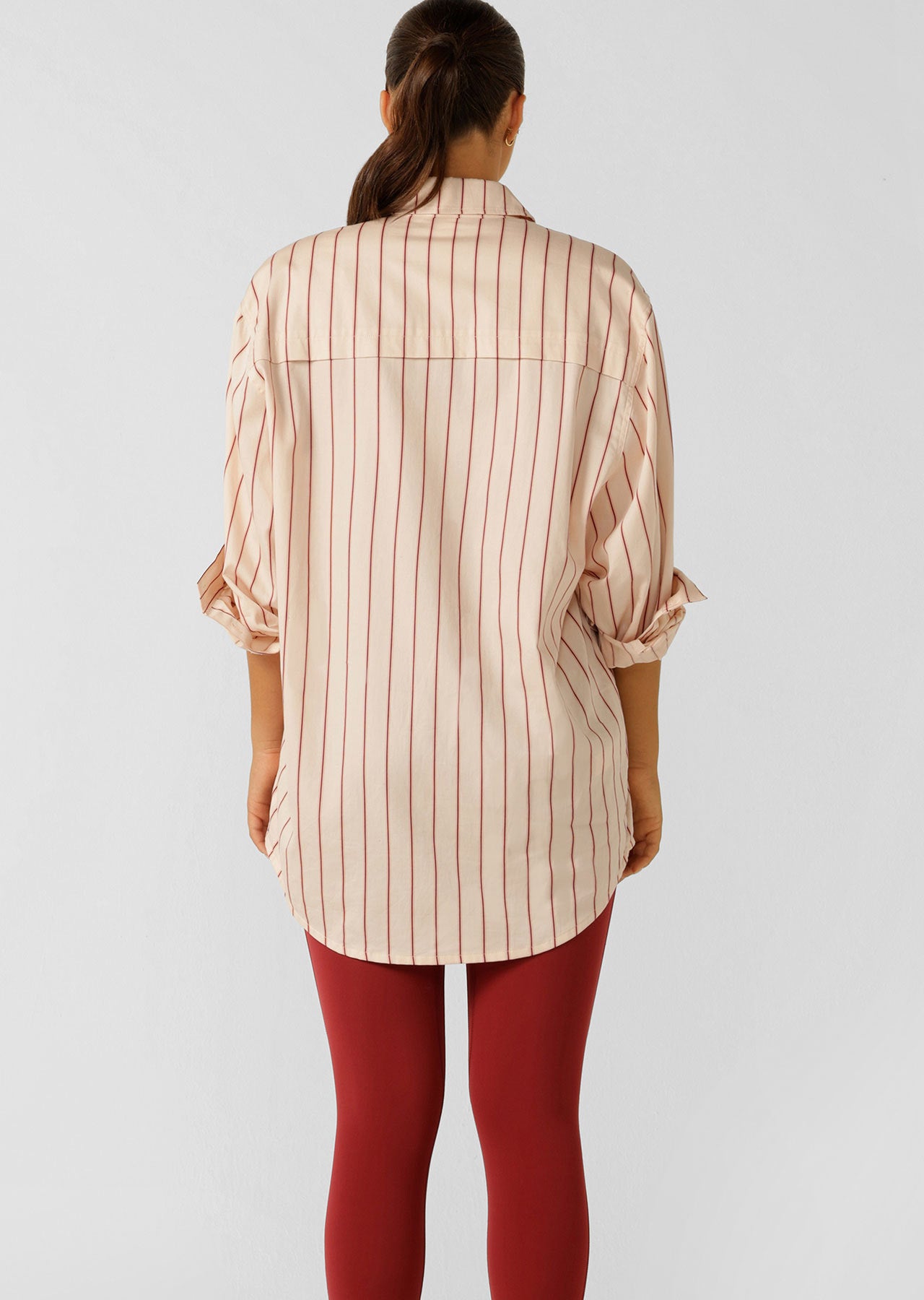 Lorna Jane Horizon Haze Stripe Shirt - Petal