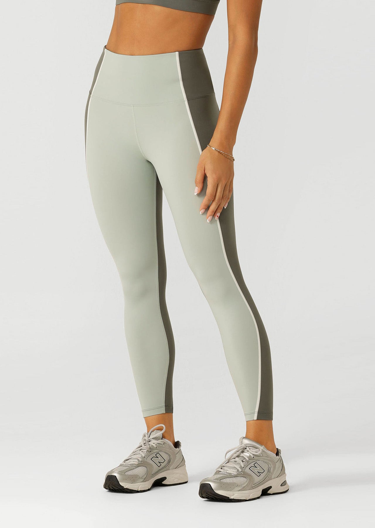 Lorna Jane Go The Distance Ankle Biter Leggings - Agave Green