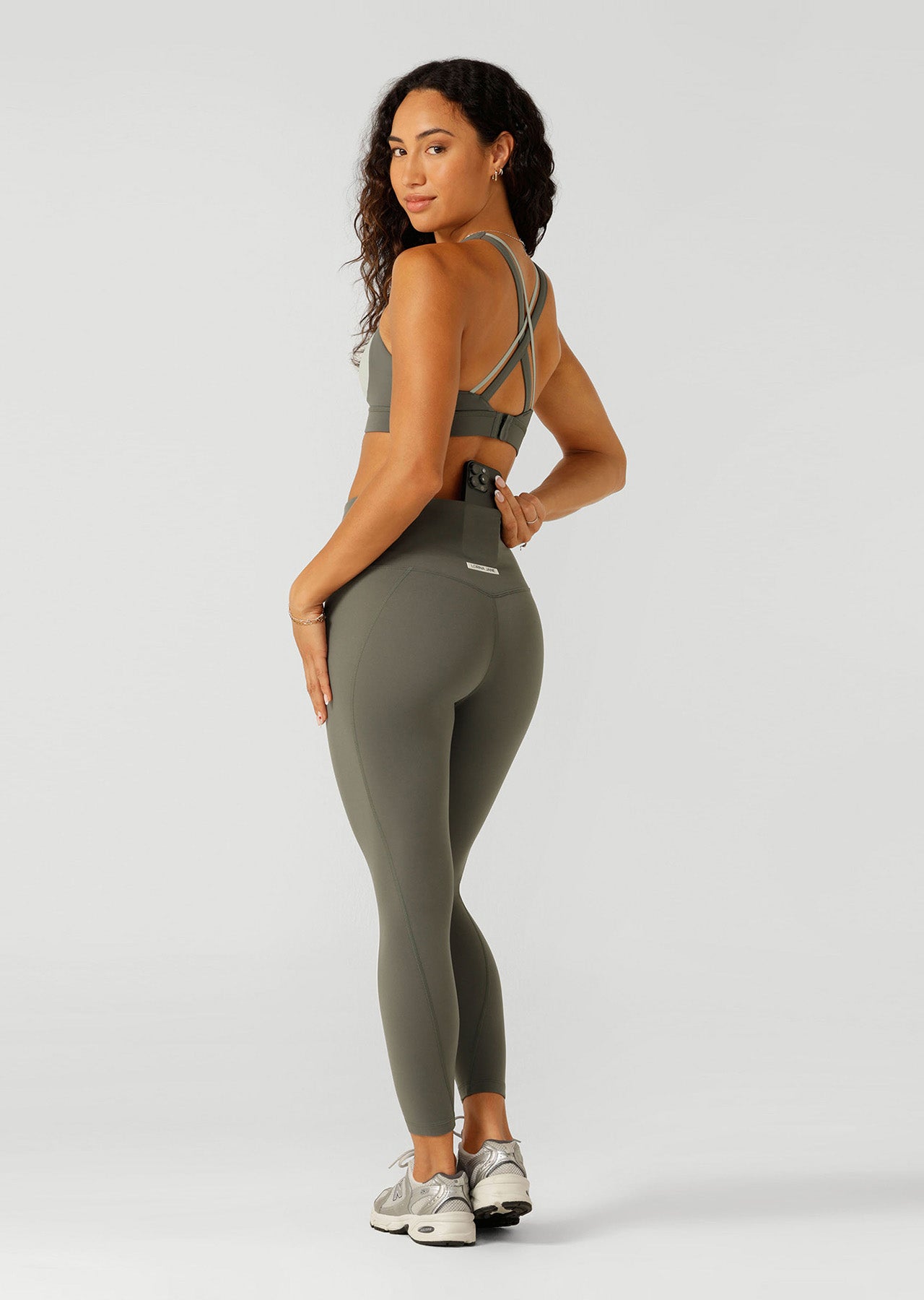 Lorna Jane Go The Distance Ankle Biter Leggings - Agave Green