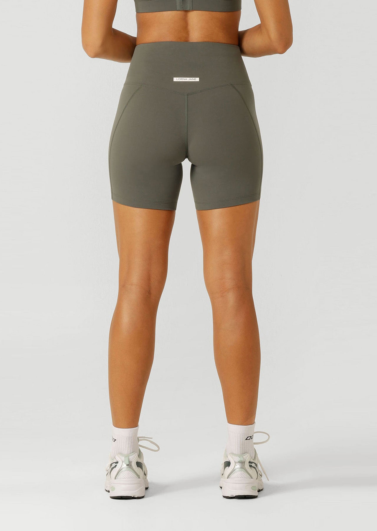 Lorna Jane Go The Distance 14cm Bike Shorts - Agave Green
