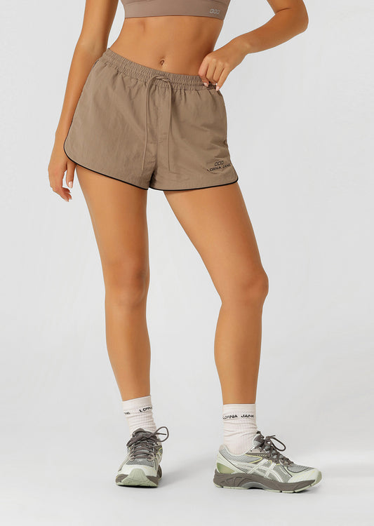 Lorna Jane Outdoor Rec Track Shorts - Bone