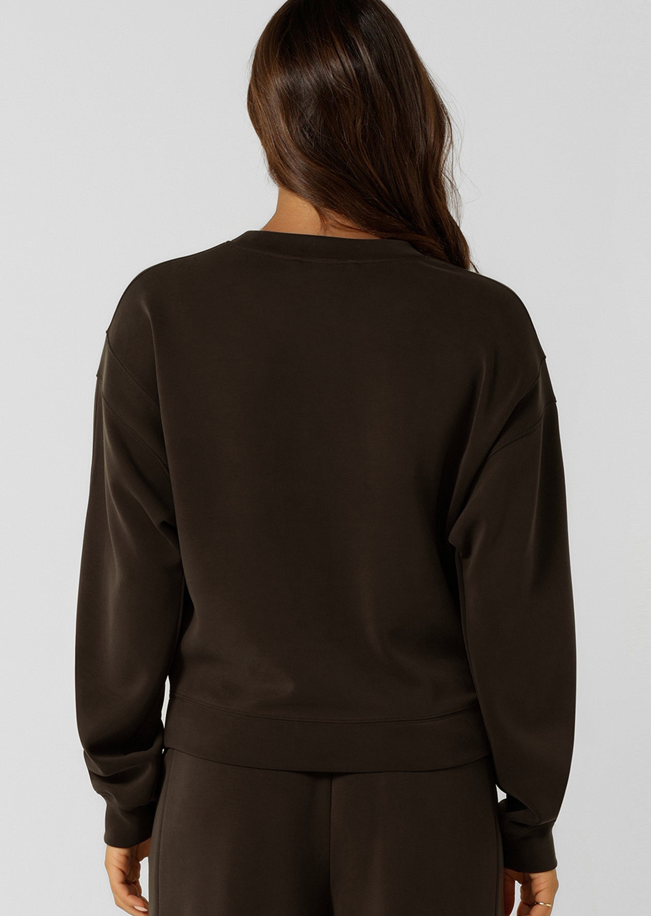 Lorna Jane Make Space Cropped Sweatshirt - Volcano