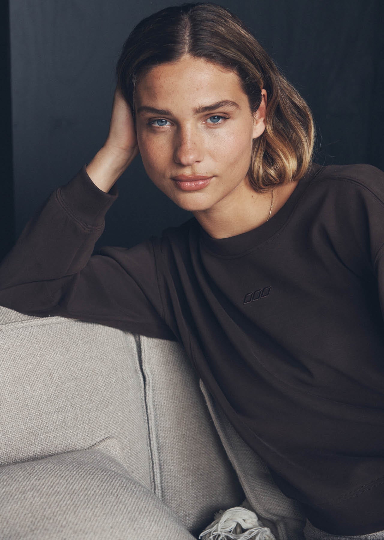 Lorna Jane Make Space Cropped Sweatshirt - Volcano