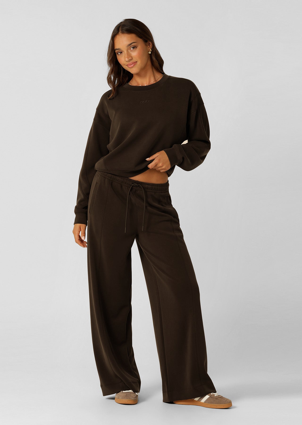 Lorna Jane Make Space Cropped Sweatshirt - Volcano