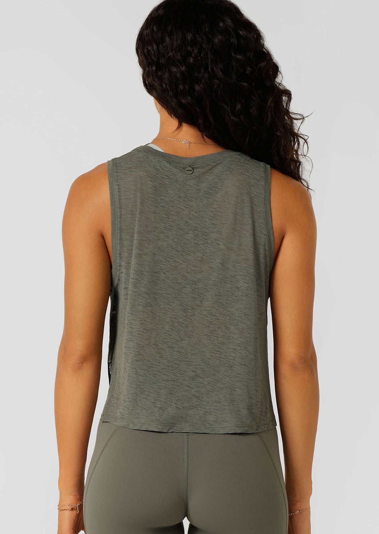 Lorna Jane Finish Line Active Tank - Agave Green