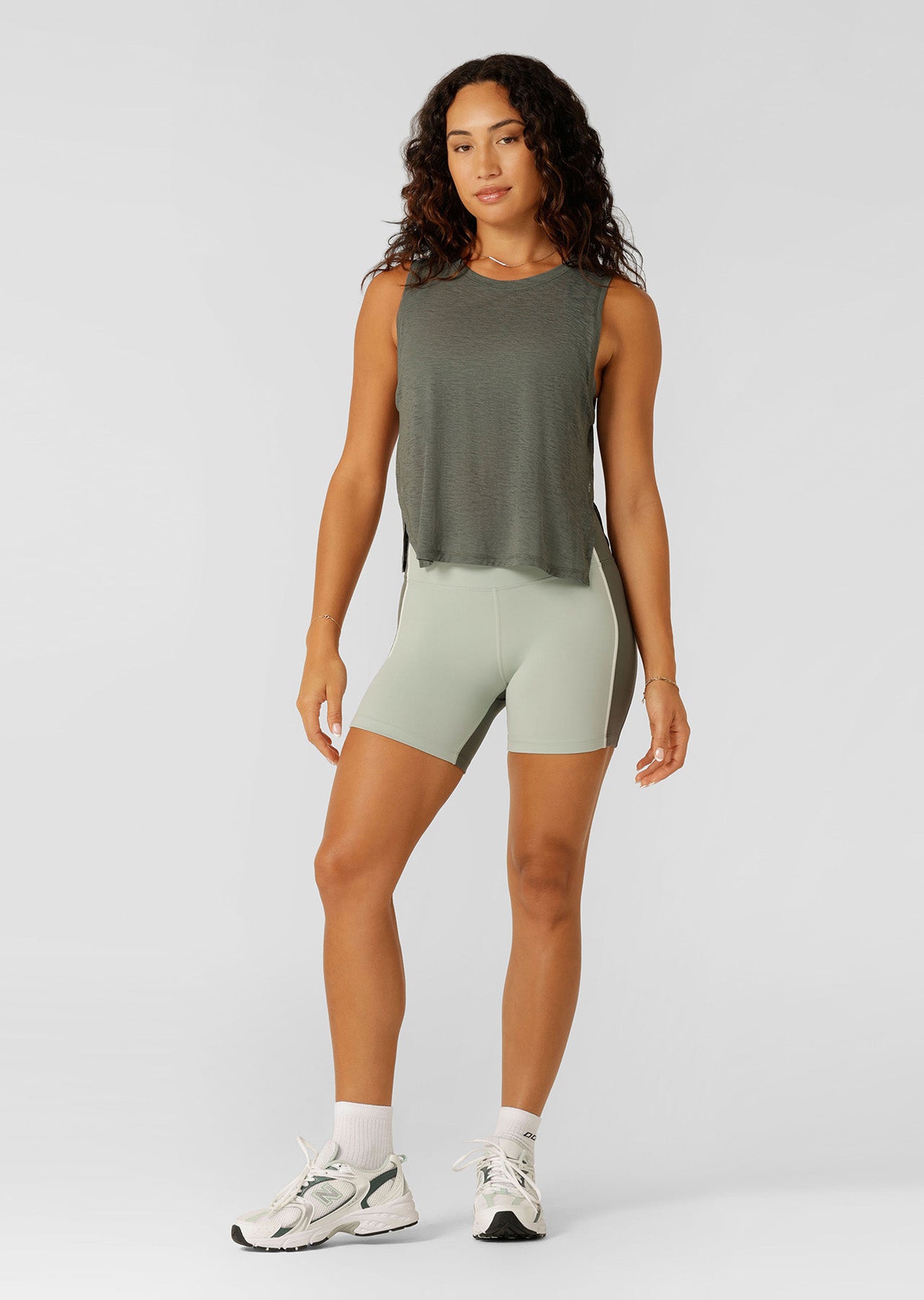 Lorna Jane Finish Line Active Tank - Agave Green