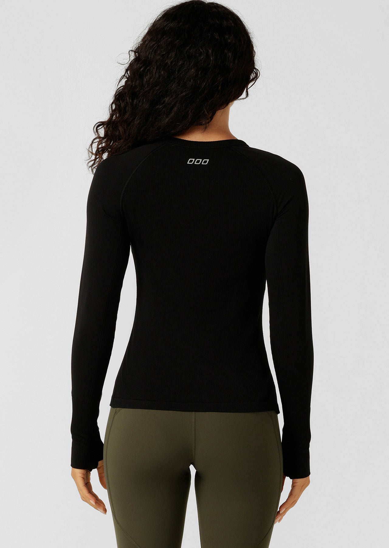 Lorna Jane Tempo Seamless Long Sleeve Top - Black