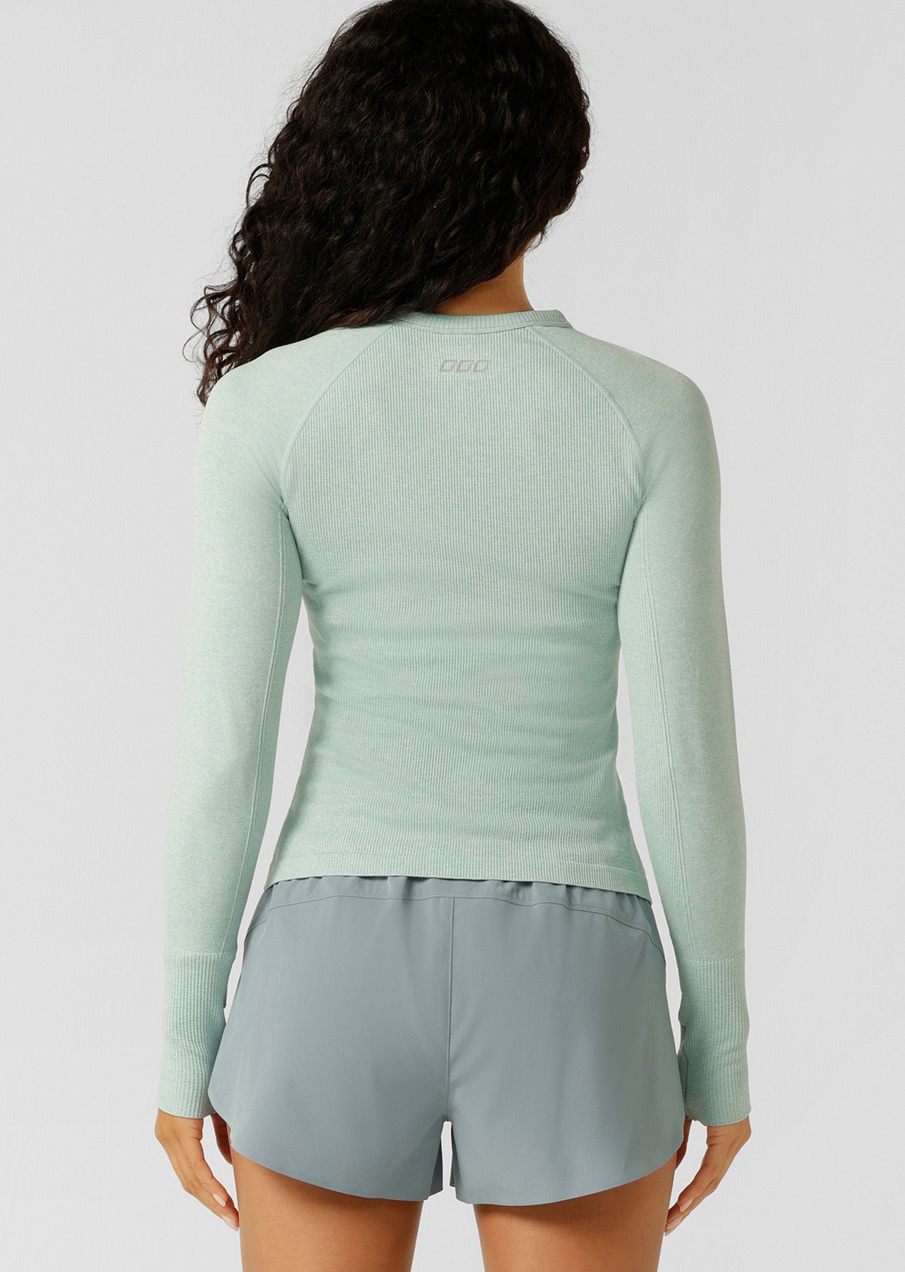 Lorna Jane Tempo Seamless Long Sleeve Top - Mystic Blue Marl
