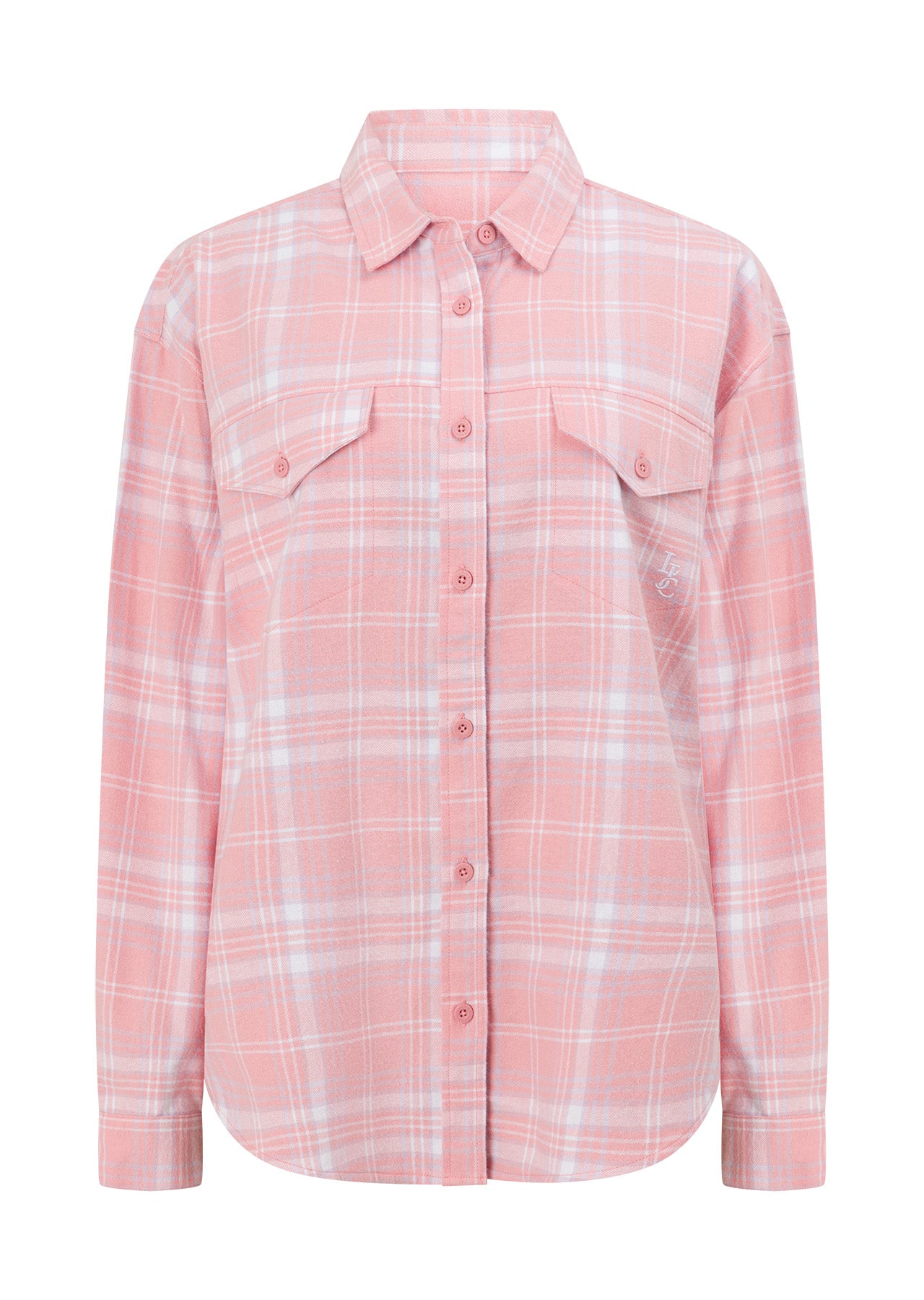 Lorna Jane Weekend Away Flannel Shirt - Pink Check