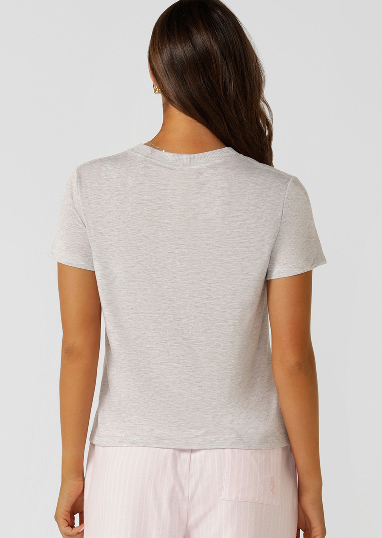 Lorna Jane Love Always Lounge T-shirt - Grey Marl
