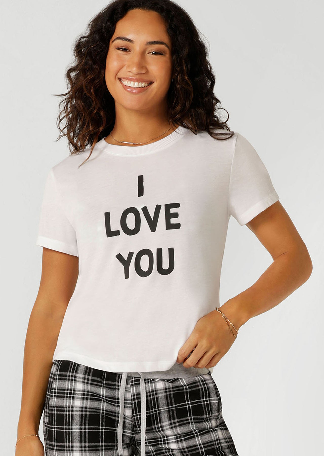 Lorna Jane I Love You Lounge T-shirt - White