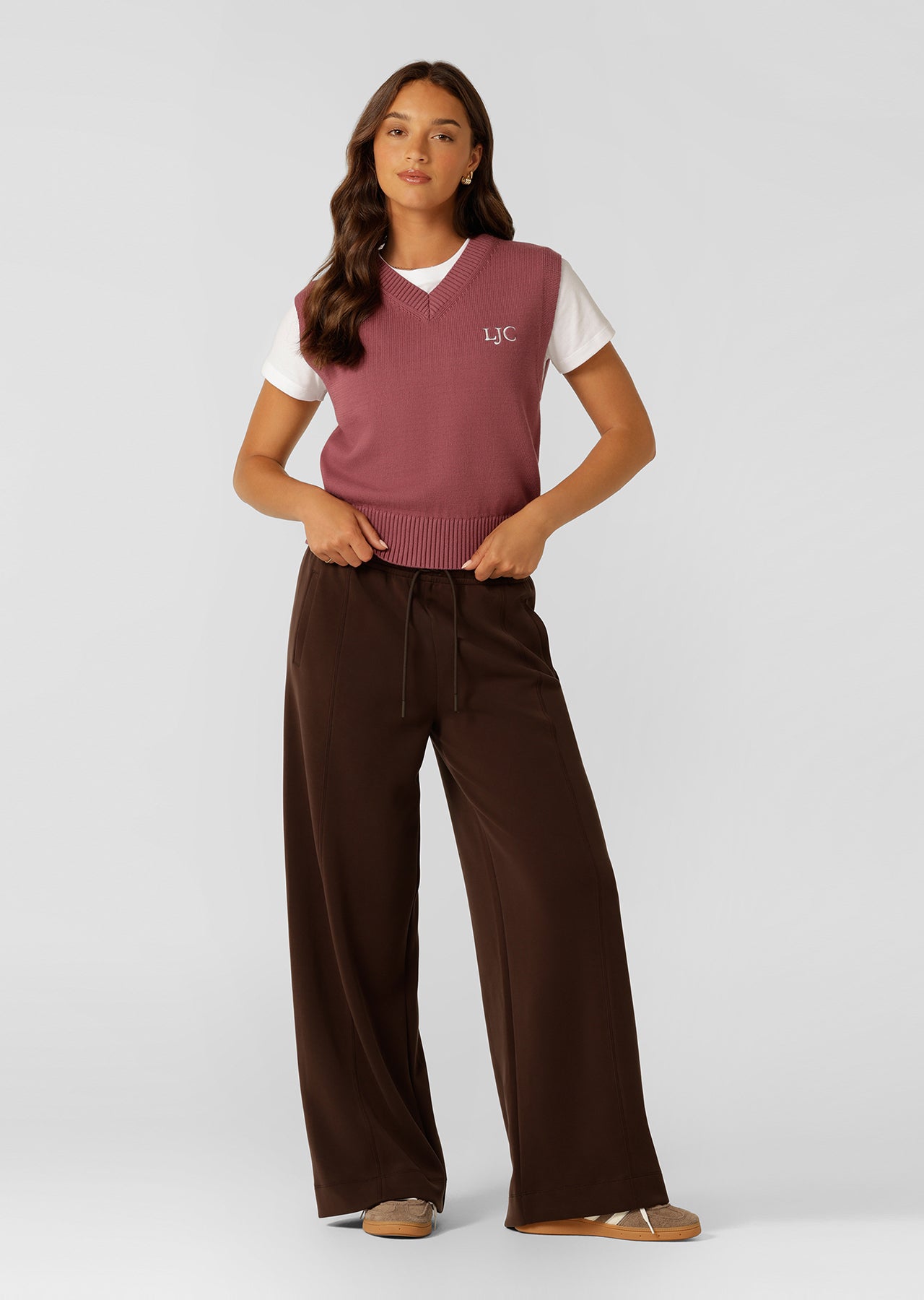 Lorna Jane Outdoor Knit Vest - Renaissance Rose