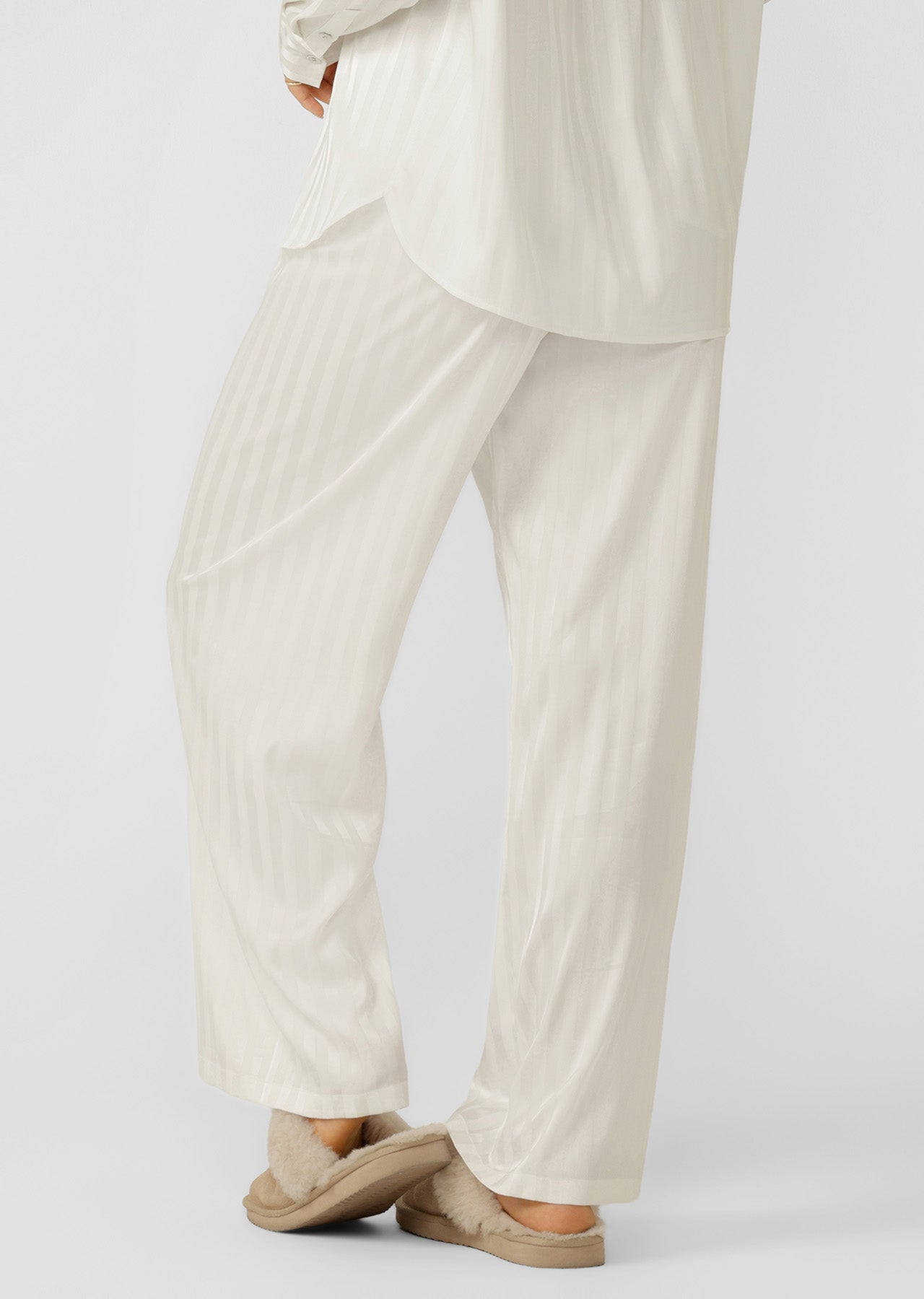 Lorna Jane After Hours Satin Sleep Pants - Porcelain