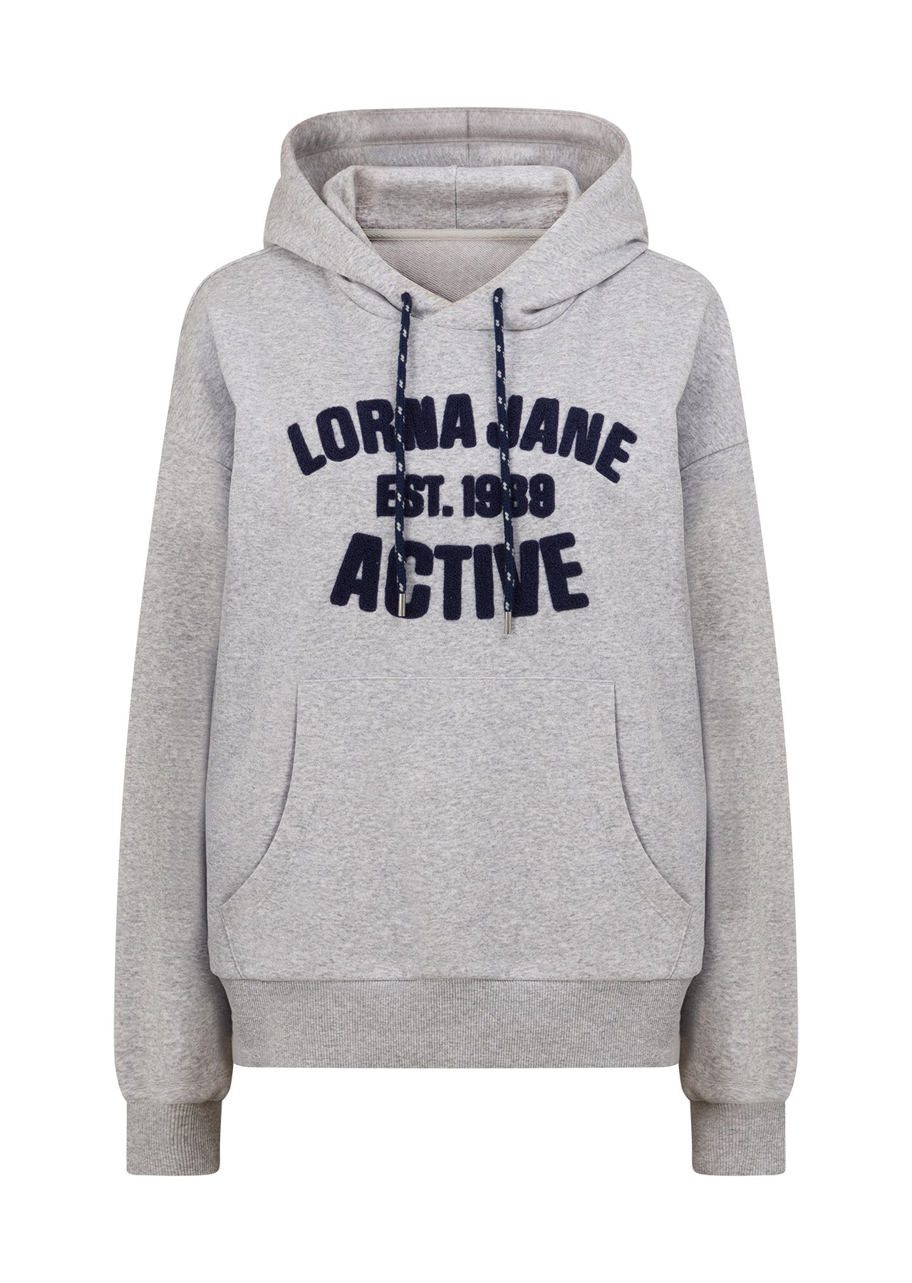 Lorna Jane Active Club Hoodie - Grey Marl