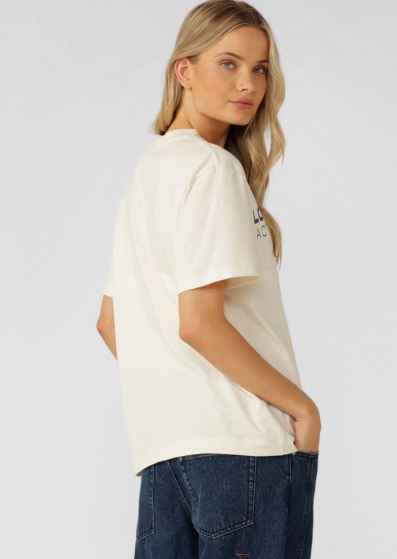 Lorna Jane Active Living T-Shirt - Cream