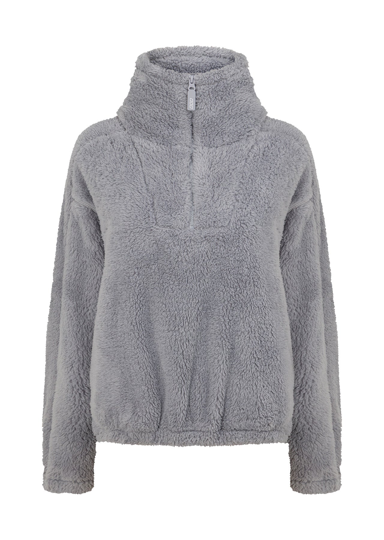 Lorna Jane Everyday Teddy Quarter Zip Sweat - Concrete Grey