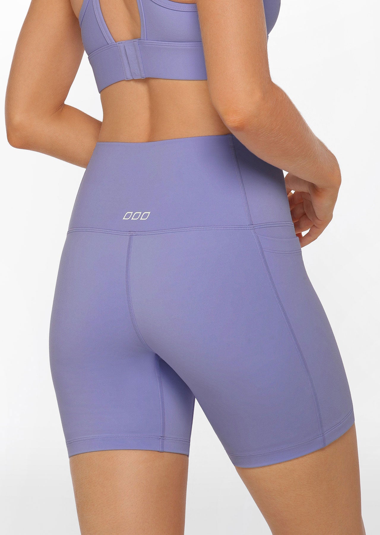 Lorna Jane Trackside Phone Pocket Bike Shorts - Wisteria