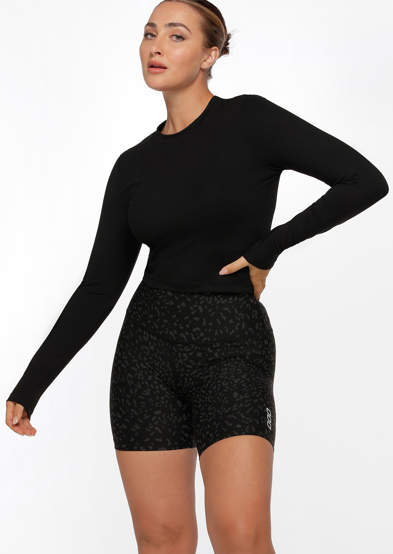 Lorna Jane Cutout Active Long Sleeve Top - Black