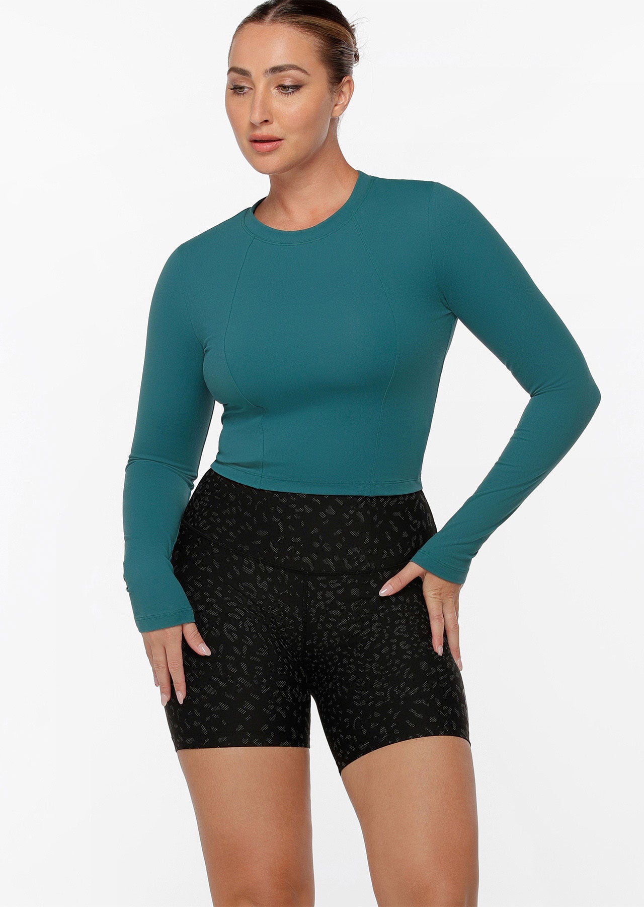 Lorna Jane Cutout Active Long Sleeve Top - Everteal