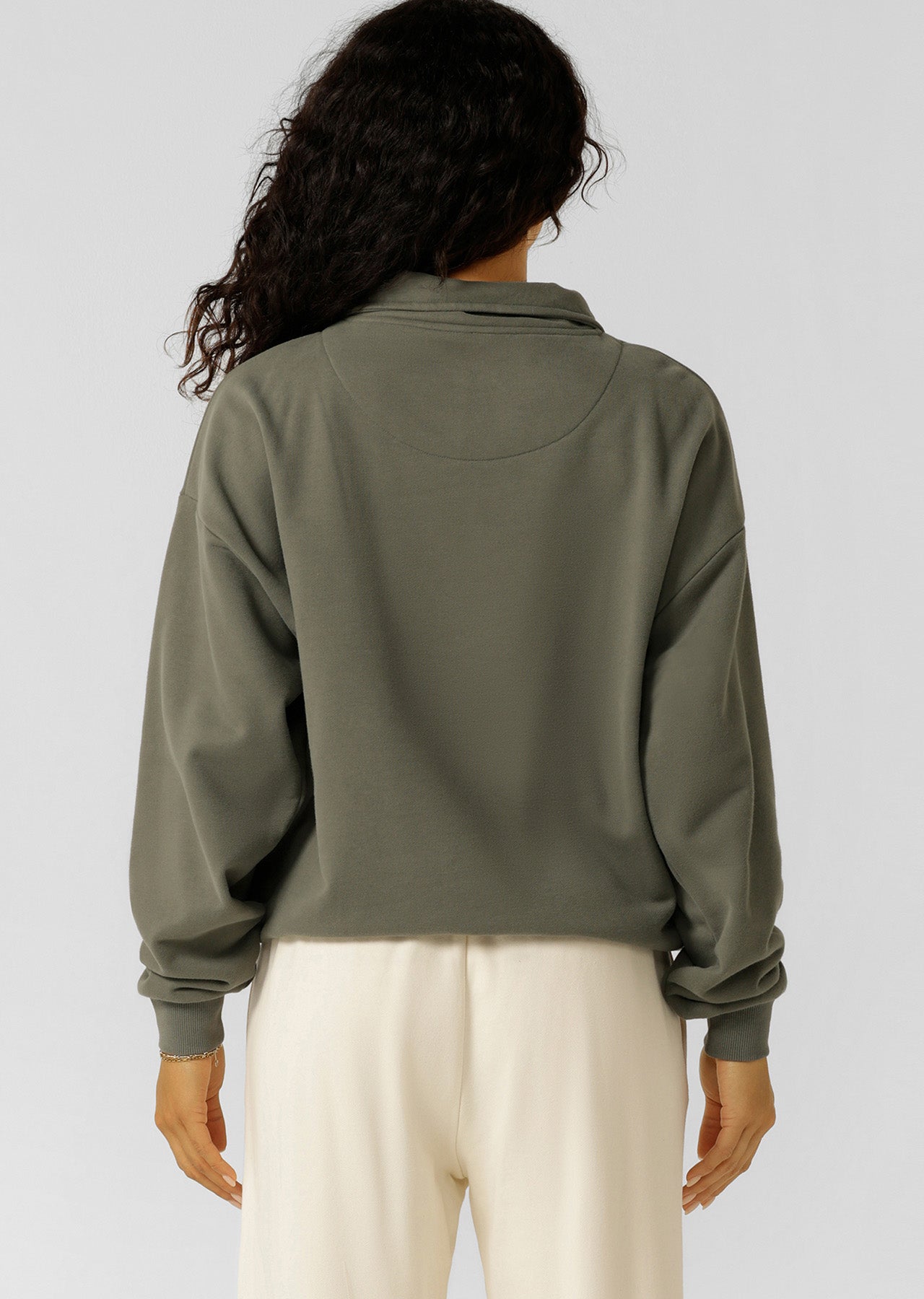 Lorna Jane LJ Sport Quarter Zip Sweat - Agave Green