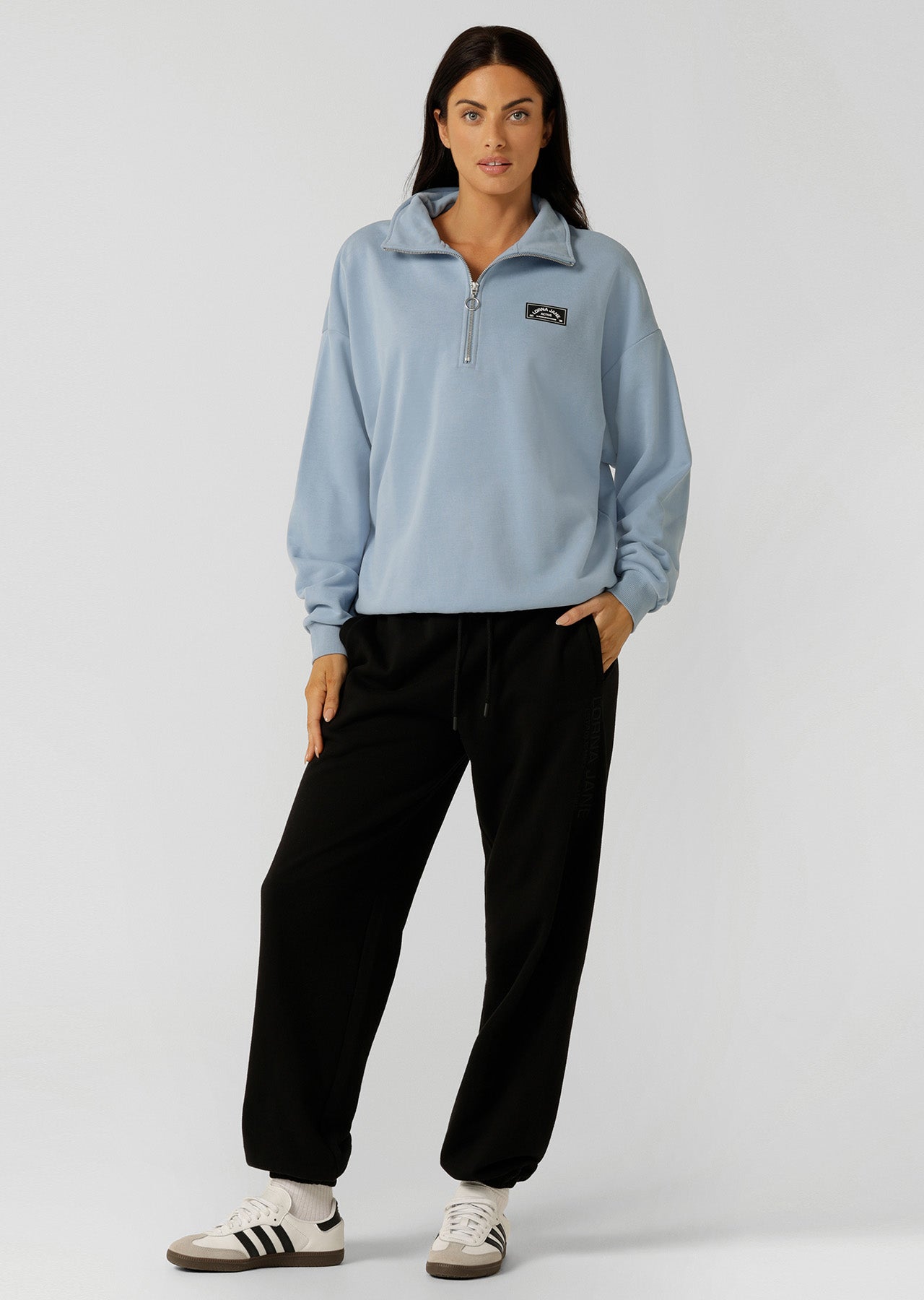 Lorna Jane LJ Sport Quarter Zip Sweat - Glacier Blue