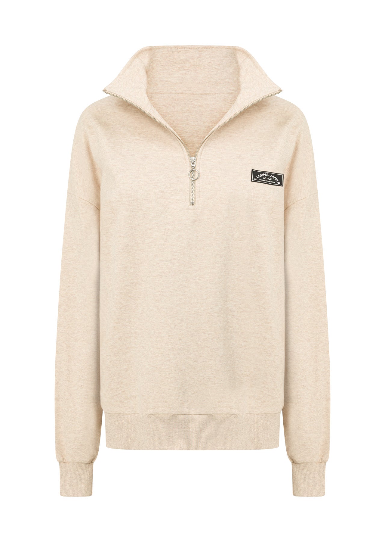 Lorna Jane LJ Sport Quarter Zip Sweat - Oat Marl