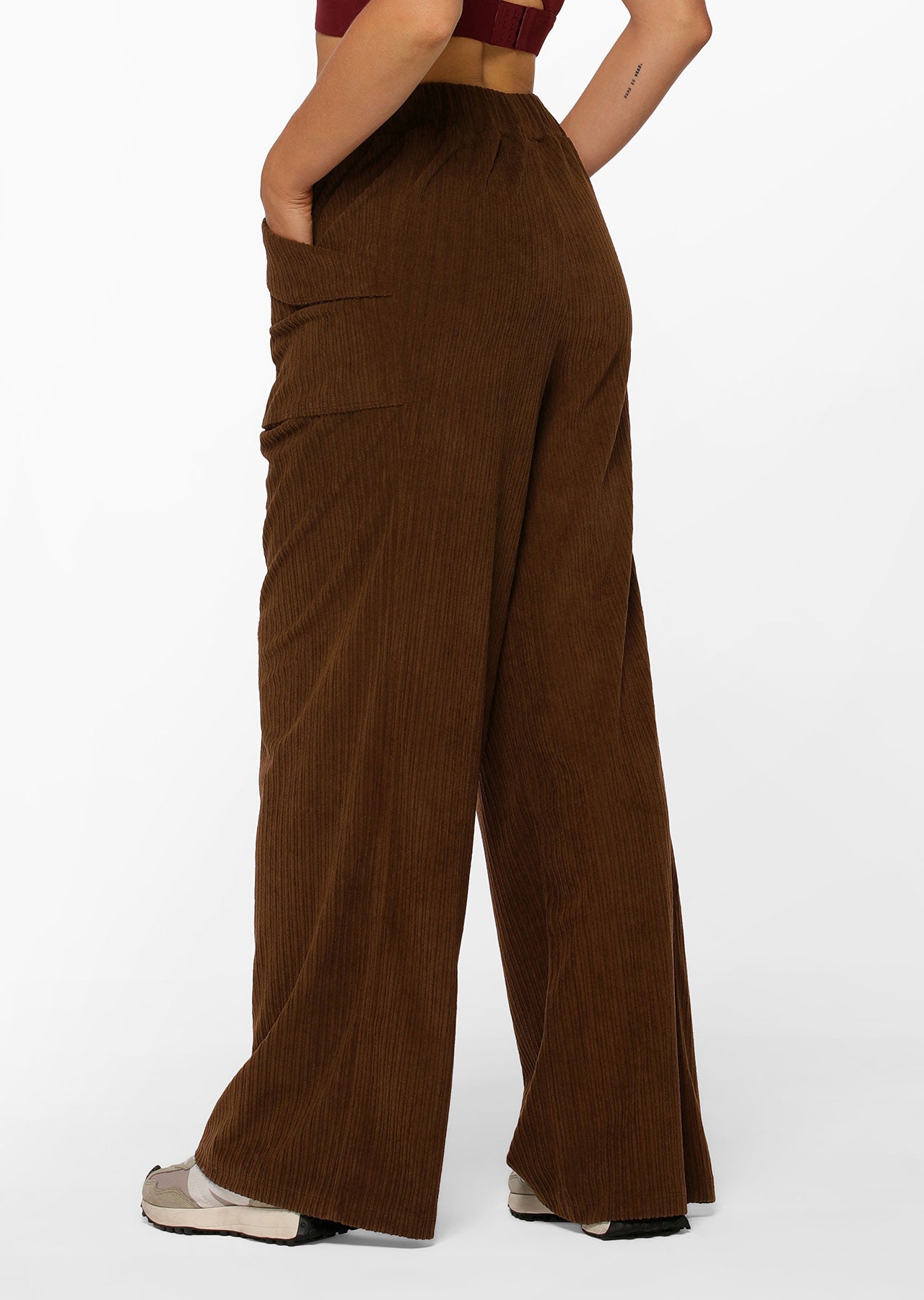 Lorna Jane 70s Revival Corduroy Pant - Espresso