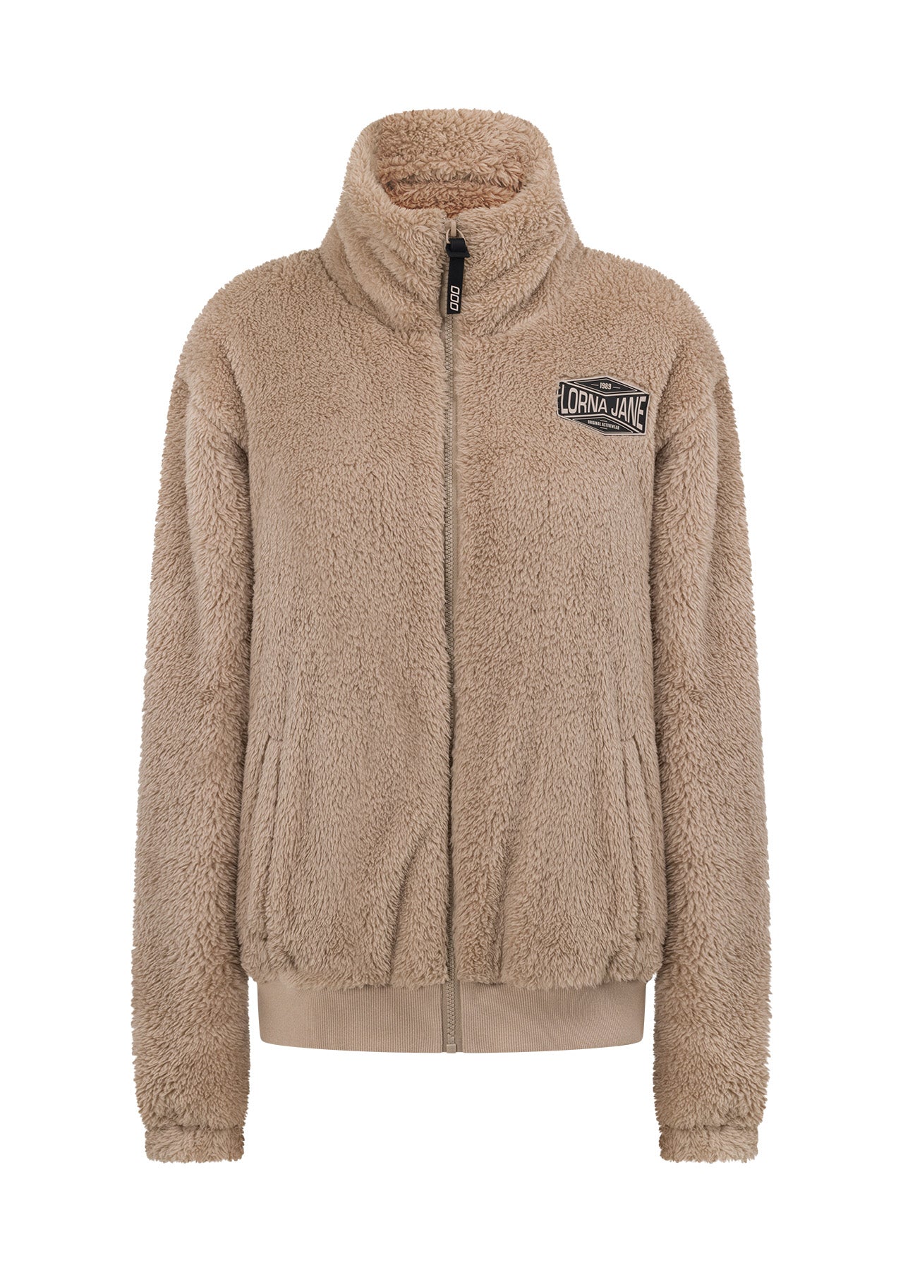 Lorna Jane Snuggle Up Teddy Zip Thru - Off White