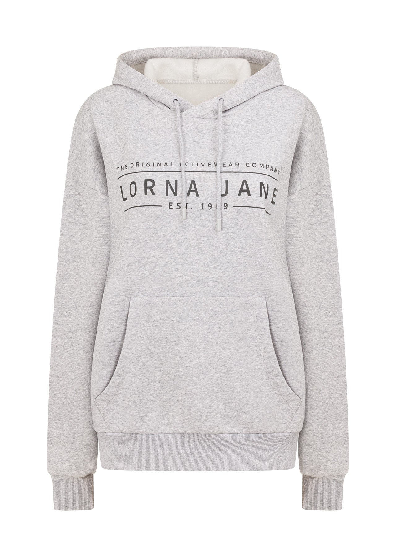Lorna Jane Lounge Fleece Hoodie - Grey Marl