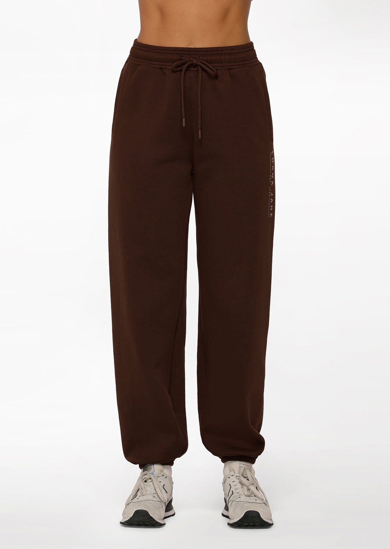 Lorna Jane Lounge Fleece Trackpants - Espresso