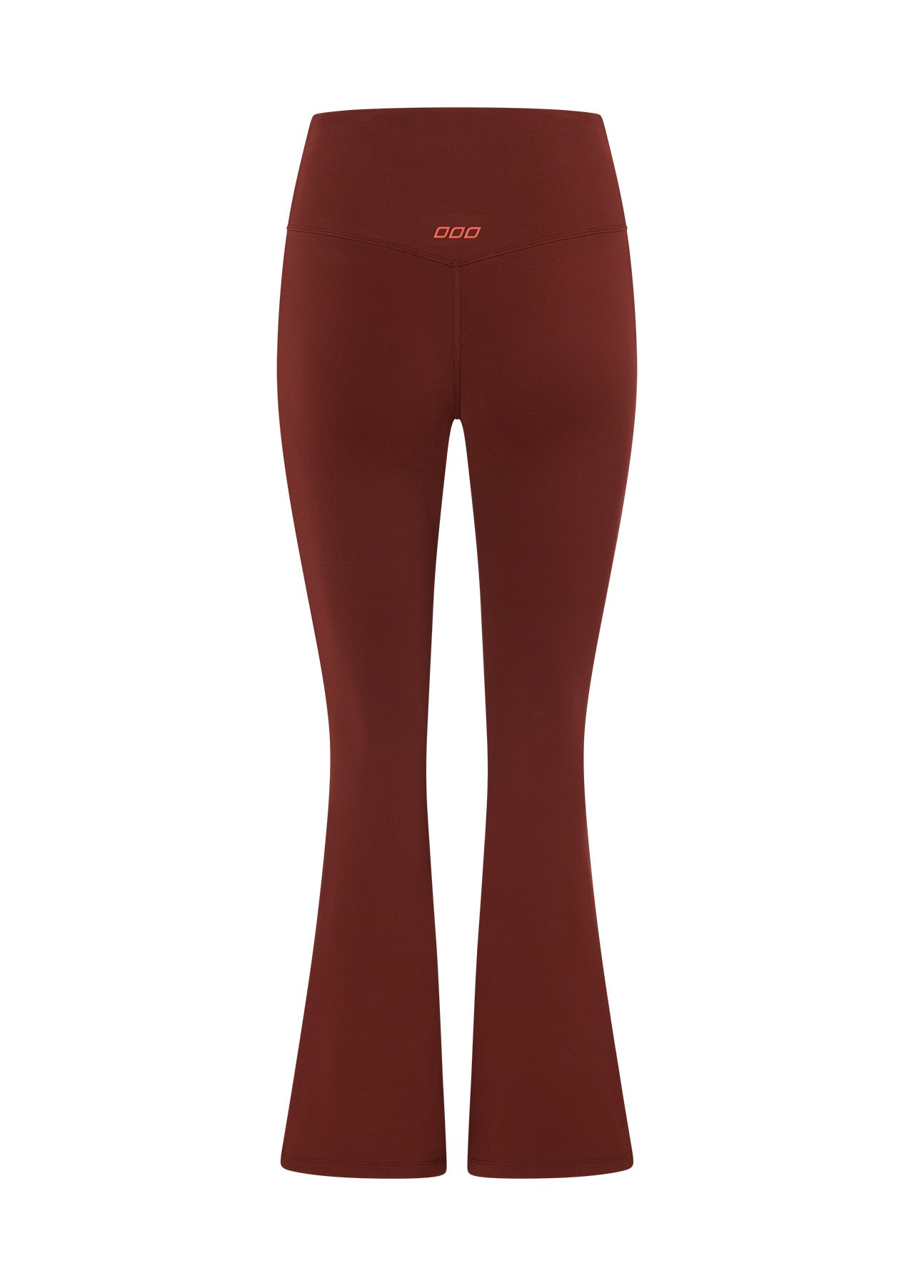 Lorna Jane Effortless Contrast Lotus Flared Full Length Leggings - Merlot