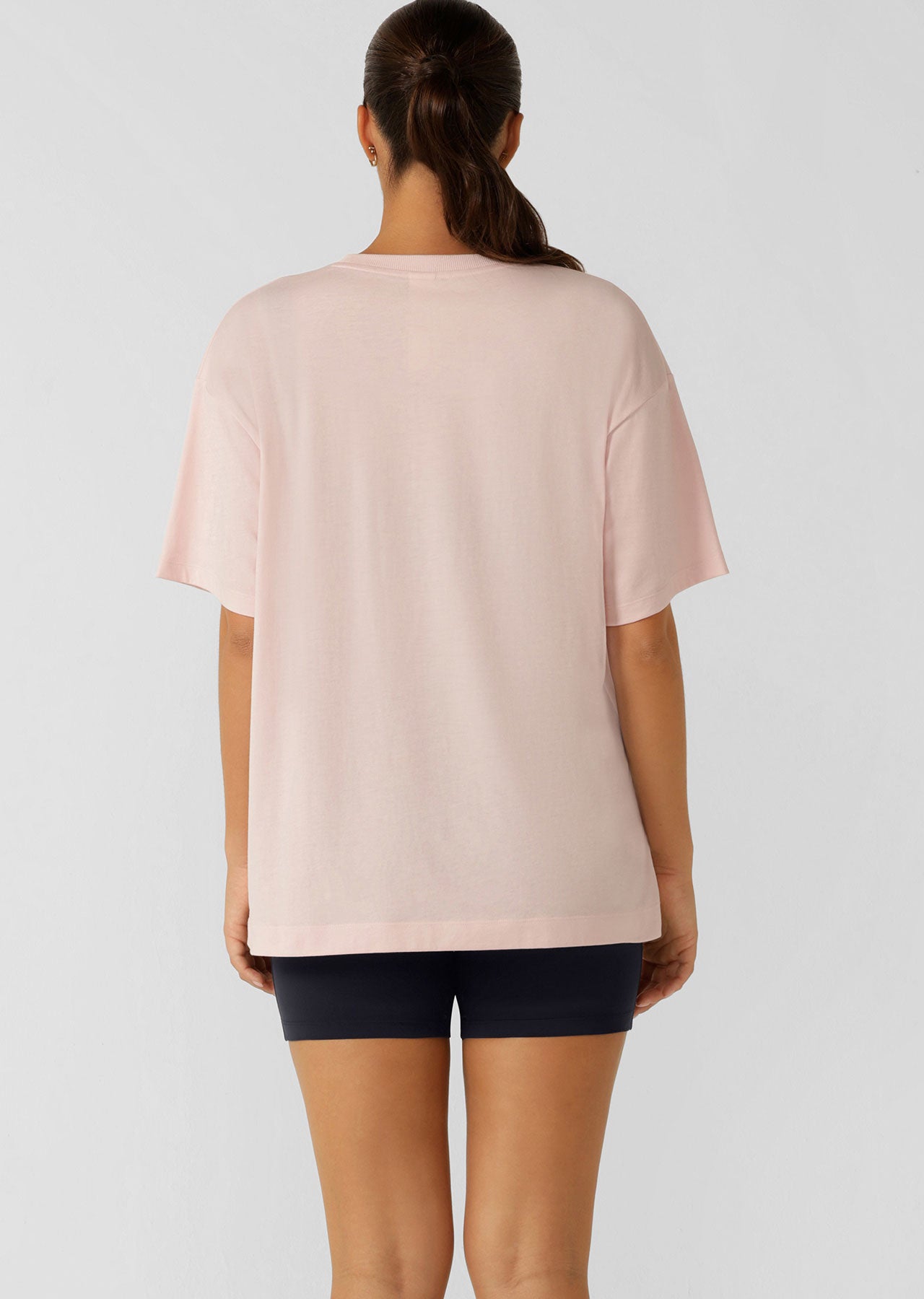 Lorna Jane Triumph Boyfriend Tee - Pale Peony