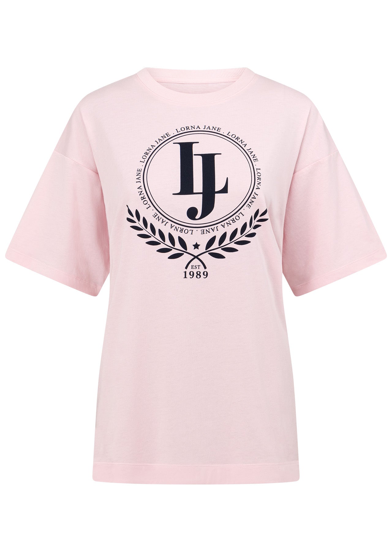Lorna Jane Triumph Boyfriend Tee - Pale Peony