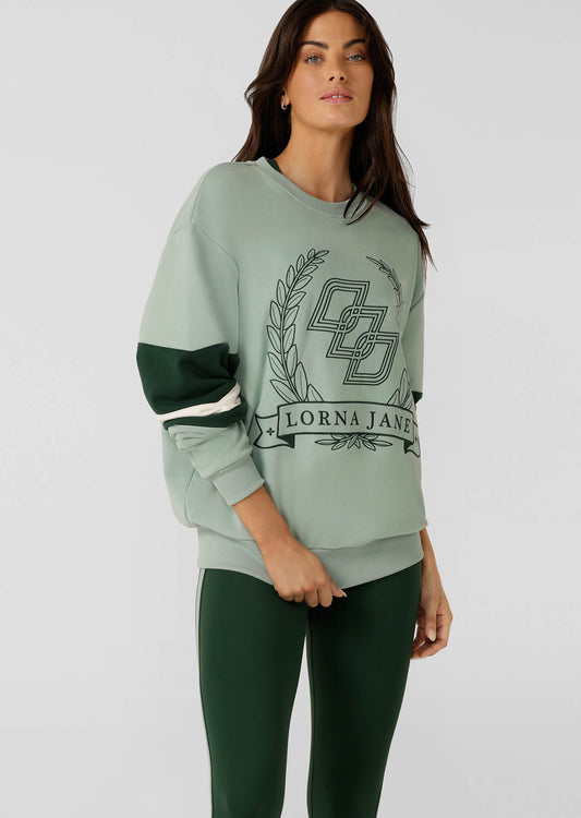Lorna Jane Freshman Oversized Sweat - Sea Mist Multi