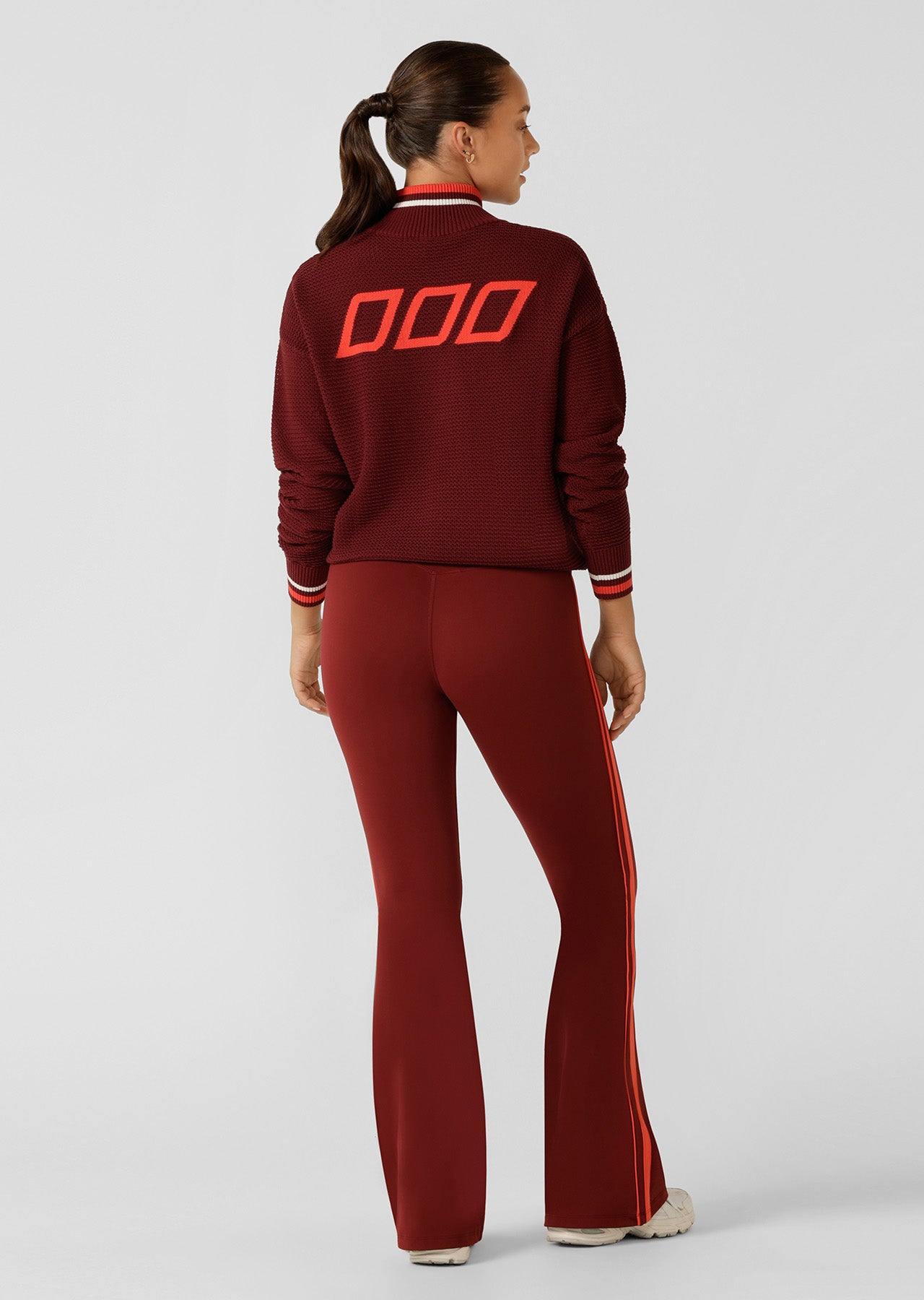 Lorna Jane Iconic 1/2 Zip Knit - Merlot
