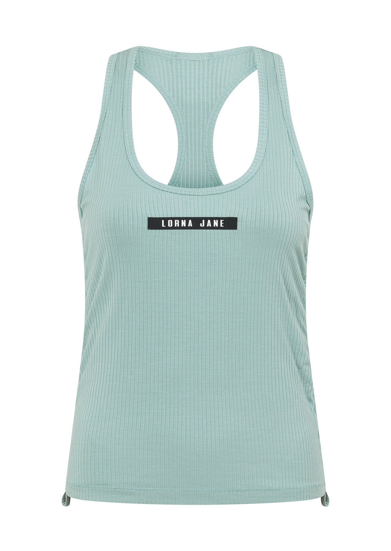 Lorna Jane Easy Adjust Racerback Rib Tank - Sea Mist