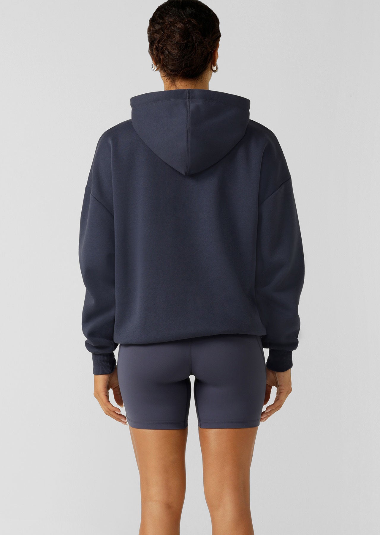 Lorna Jane Lounge Fleece Hoodie - Ash Blue