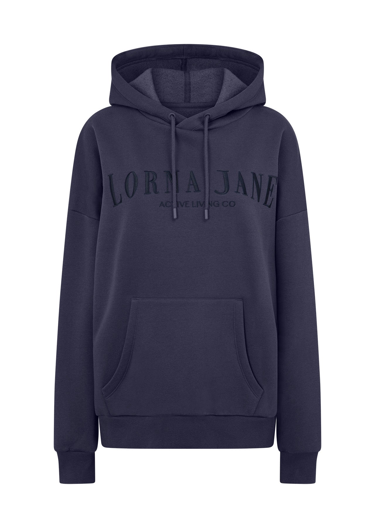 Lorna Jane Lounge Fleece Hoodie - Ash Blue