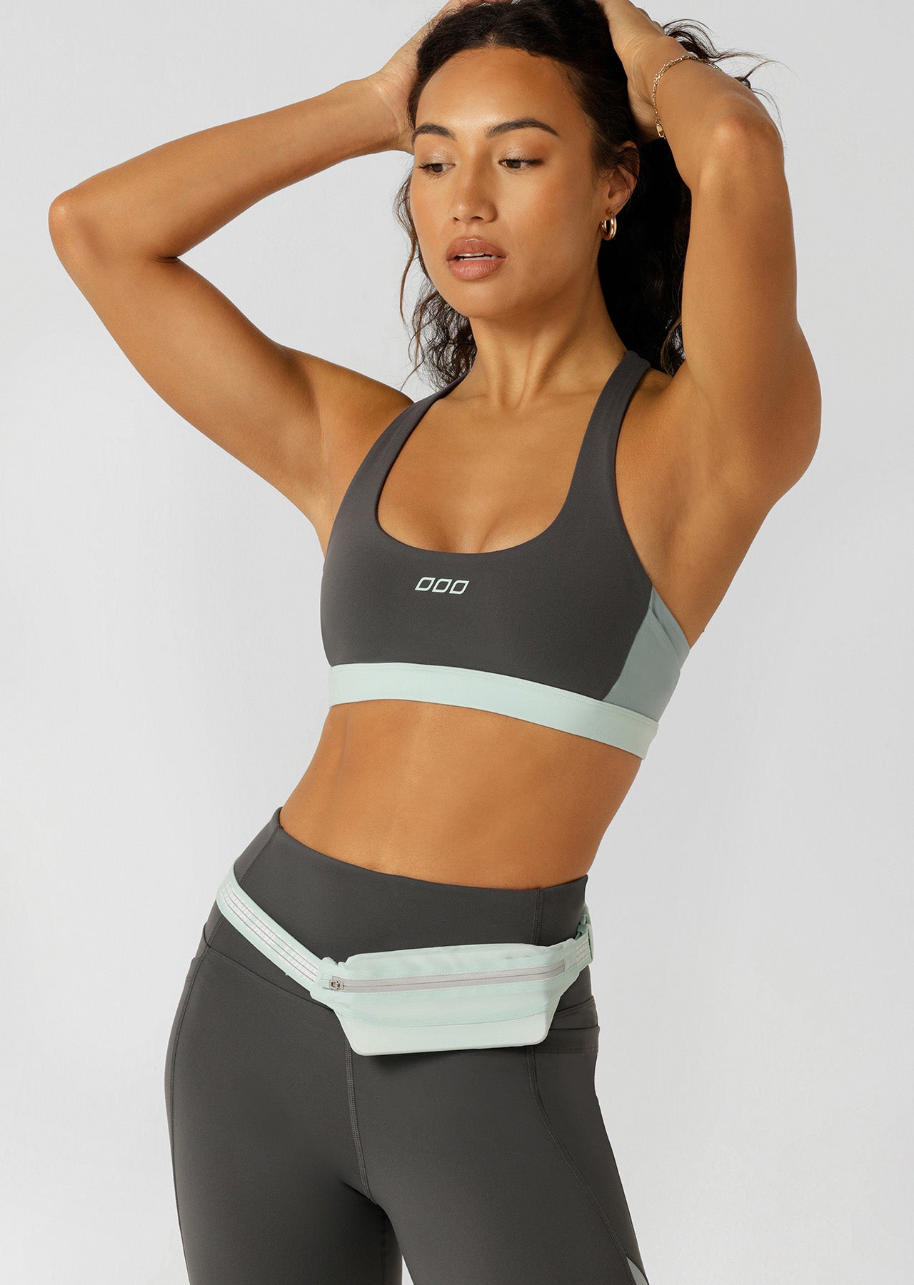 Lorna Jane Trailblazer Pocket Sports Bra - Titanium